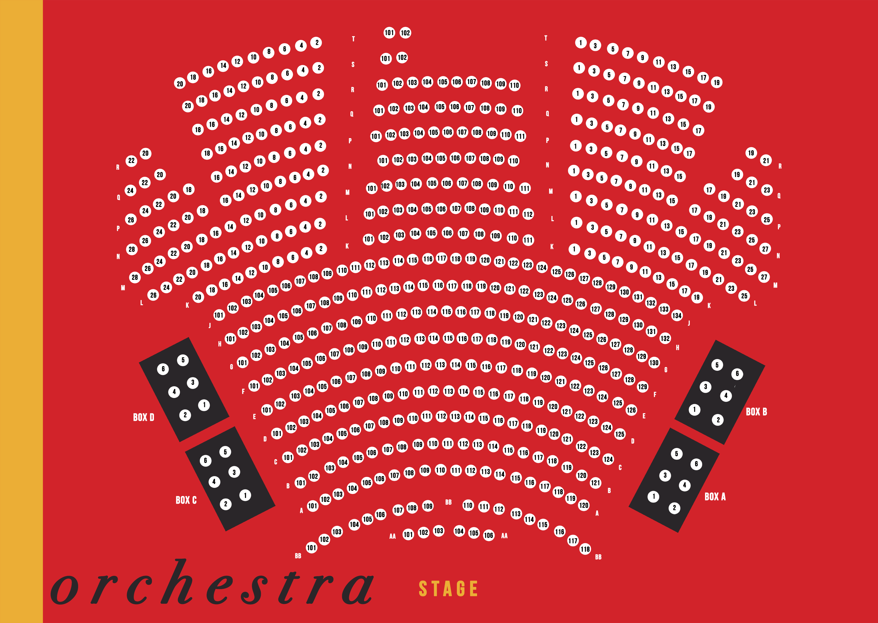 Grand Opera House Seating Chart