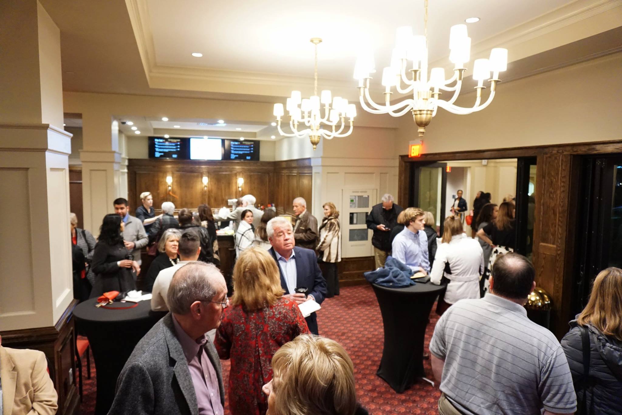 group in reception room