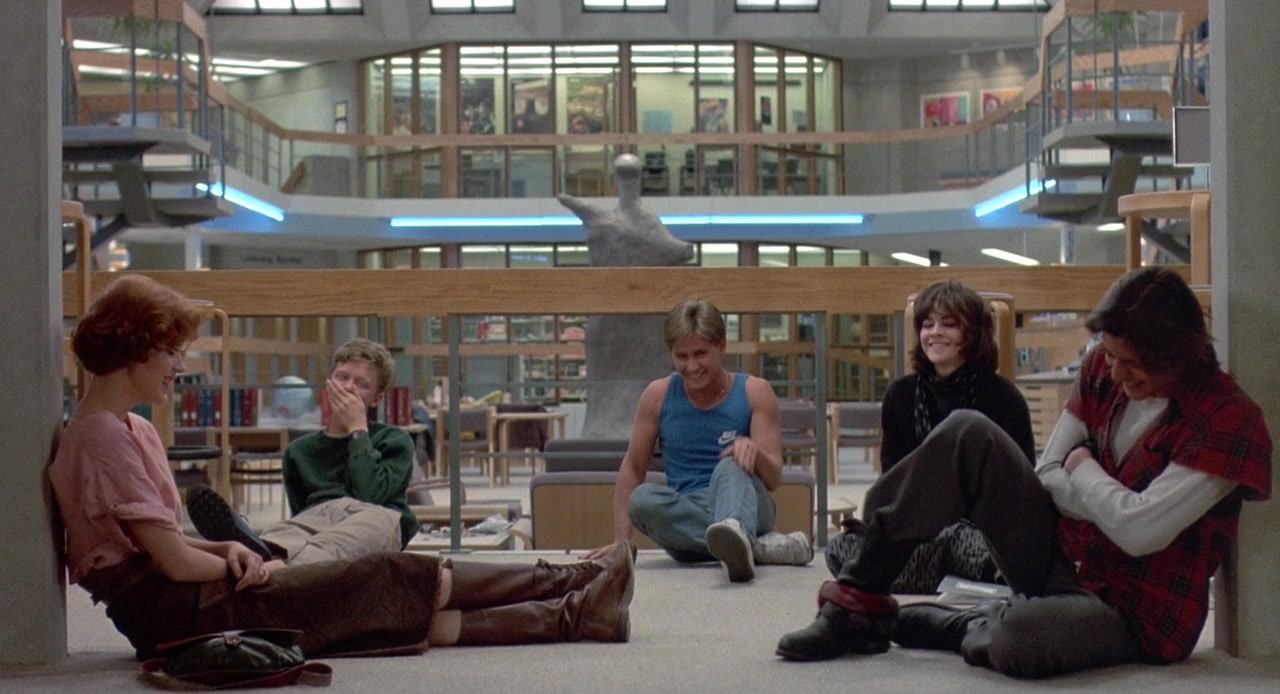 The Breakfast Club library floor