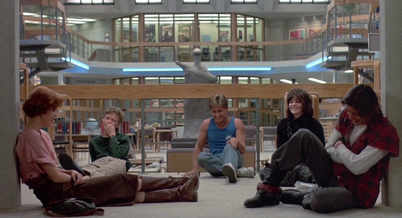 The Breakfast Club library floor